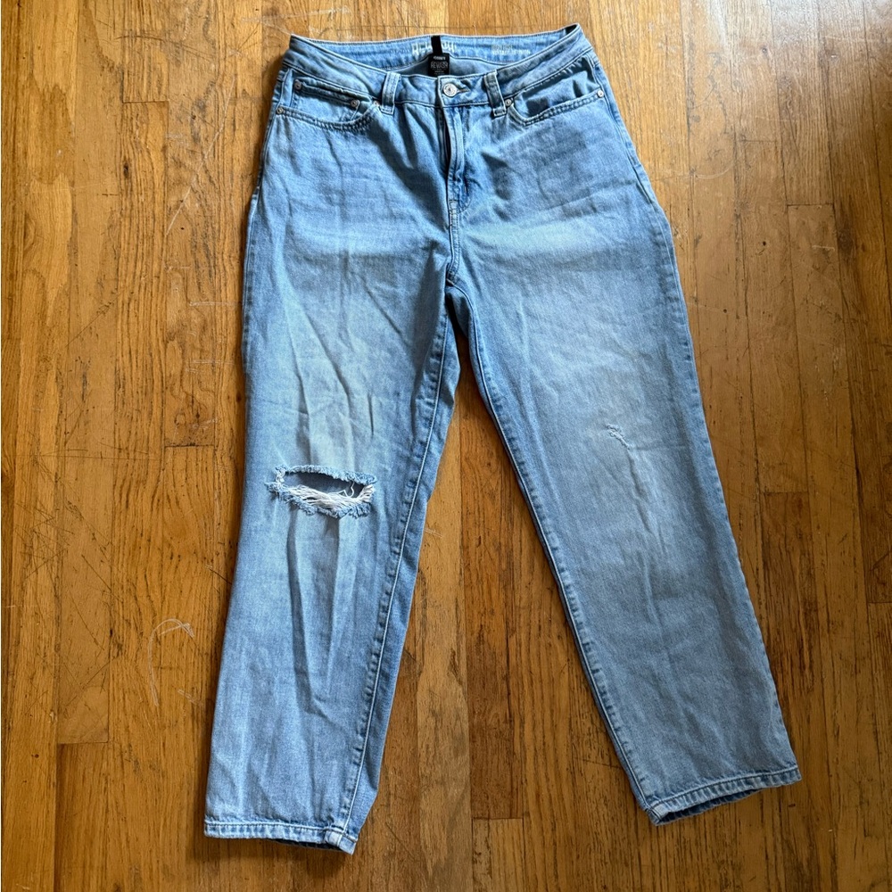 Rewash light wash jegging jeans denim high rise vintage reunion Sz 29